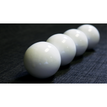 Palle da manipolazione in legno, colore bianco - 5cm circa- Wooden Billiard Balls (2" White) by Classic Collections