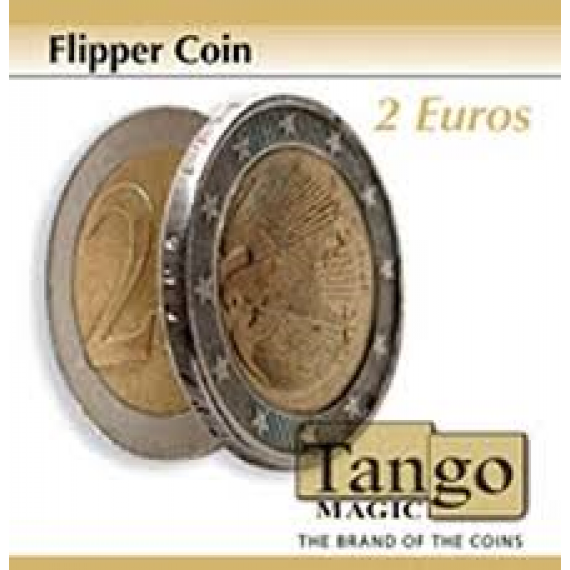 Coin thru card - 2 Euro flipper coin magnetico  e moneta magnetica