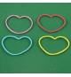 Rubber Band Shapes (heart) - elastici a forma di cuore 