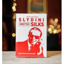Slydini's Knotted Silks (White / 24 Inch) by Slydini & Murphy's Magic