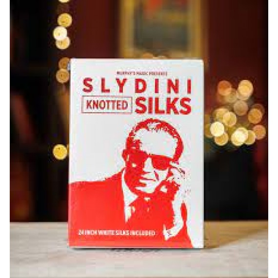 Slydini's Knotted Silks (White / 24 Inch) by Slydini & Murphy's Magic